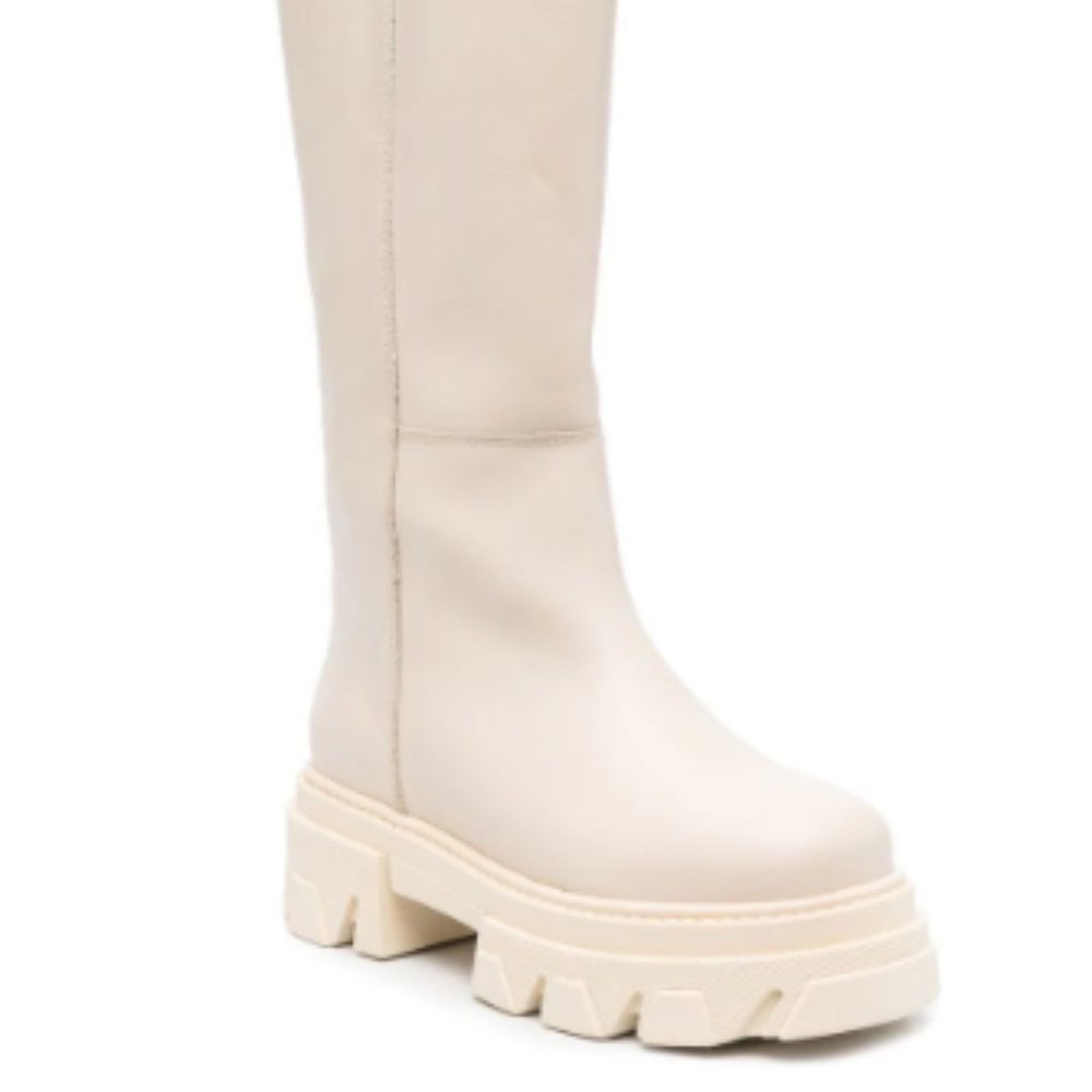 Alohas - Katiuska leather knee-high boots